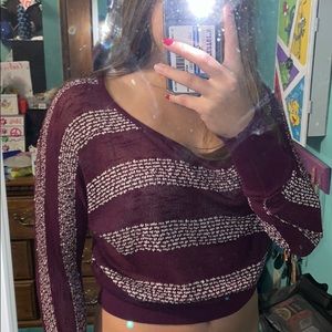 Juniors cropped long sleeve